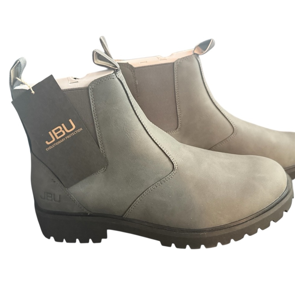 JBU Kai Slip and Water-Resistant Mens Chelsea Boot Grey New in Box with Tag - Picture 2 of 14